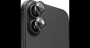 iPhone 16 / 16 Plus Camera Lens Screen Protector Zwart - Screenprotector - Camera Protector iPhone 16