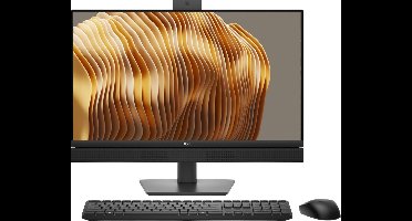 DELL Pro QC24251 - All-in-one PC - 24 inch - Core Ultra 5 - 16 GB RAM - 512 GB SSD - W11 Pro - Webcam, Luidsprekers & Microfoon - Zwart