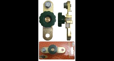 Accupoolklem (-) met stroomonderbreker plat