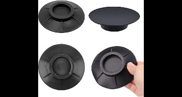 Trillingsdempers Wasmachine - 4-delige universele rubberen voetjes - Rubberen schokdempers voor wasmachines - Accessoires voor wasmachines - Antislipvoetjes voor wasmachines - Koelkast - Droger (4-delige - Zwart)