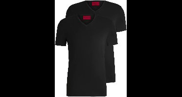 Hugo T-shirts V-hals 2-pak Hugo red label zwart