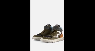 Develab 44357 Sneakers Jongens - Leren Sneaker - Groen - Maat 30