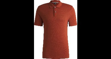 BOSS Pallas regular fit polo - pique - donker oranje