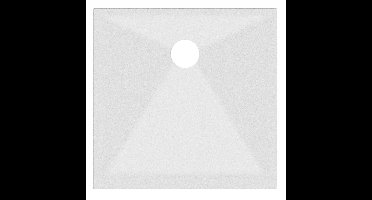 Allibert MADI douchebak 90×90 gekorreld mat wit