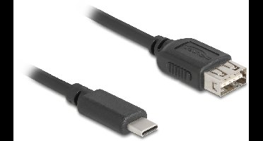 DeLOCK 81534 USB-kabel USB 2.0 0,2 m USB C USB A Zwart