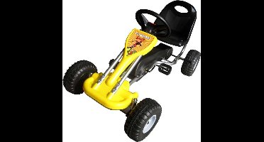 vidaXL Skelter met pedalen geel