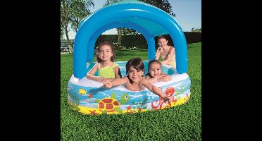 Bestway Speelbad met overkapping 140x140x114 cm blauw 52192