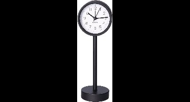 Gerimport Tafelklok - staand - metaal - zwart - 22 cm- kinderkamer klokje