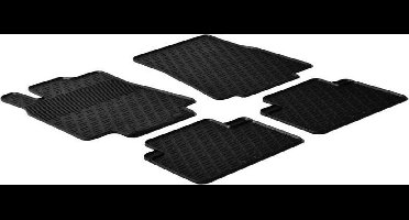 Gledring Rubbermatten passend voor Mercedes A-Klasse W169 2004- / B-Klasse W245 2005- (G profiel 4-delig + montageclips)