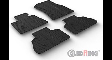 Gledring Rubbermatten passend voor BMW X5 (G05) 2018- (T profiel 4-delig + montageclips)