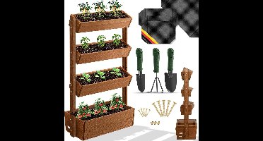 Verticale Tuin Met Watersysteem - Moestuin - Plantenbak - Kweekbak - Bruin