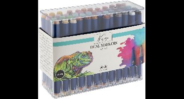 Twinmarkers 48pcs voor volwassenen en kinderen - Alcohol Stiften - Markeerstiften - Stiften