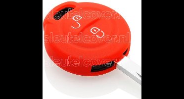 Autosleutel Hoesje geschikt voor Mitsubishi - SleutelCover - Silicone Autosleutel Cover - Sleutelhoesje Rood