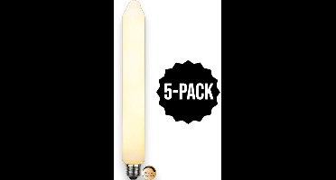 5-Pack | Staaflamp - E27 - 6W - Extra Warm Wit - 2700K - Dimbaar - Filament - Helder