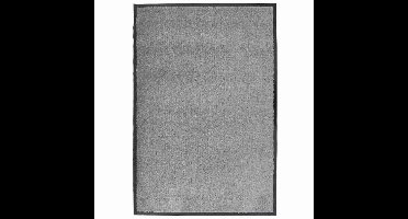 vidaXL - Deurmat - 60x90 - cm - grijs