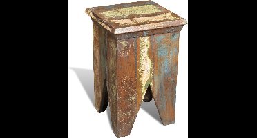 vidaXL - Kruk - massief - gerecycled - hout