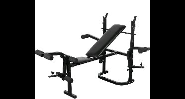 vidaXL - Halterbank - zwart