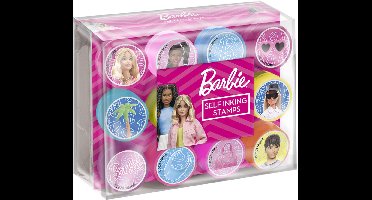 Barbie 12 stempels zelfinktend - Totum creatief speelgoed meisjes junior vanaf 3 jaar - stempelen knutselen