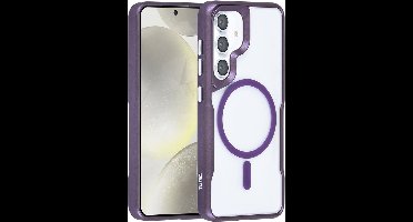 TUNIQ telefoonhoesje voor Samsung Galaxy S24 - MagSafe siliconen backcover - Paars