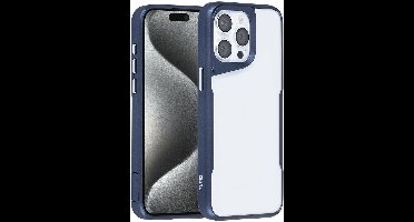 TUNIQ Back cover - iPhone 14 Pro Max - Blue - Antislip grip - Draadloos laadcompatibel