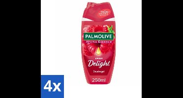Palmolive - Sweet Delight - Douchegel - Fruitige Geurbeleving - 250 ml - Voordeelverpakking - 4 stuks