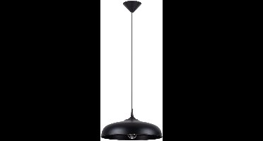 Sollux Lighting Hanglamp Gina - 74x38x38cm - E27 - zwart - staal