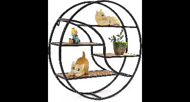 Wandrek Rond - Plantensteun - Wandplank