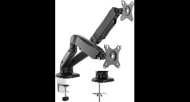 Value bureaubeugel voor 2 monitoren tot 32 inch / interactief / zwart