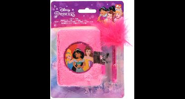 Princess dagboekje pluche met pen
