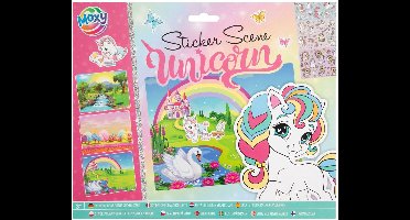 Creative Craft Group Ontwerp je Eigen Sticker Scene Eenhoorn - Herbruikbare stickers