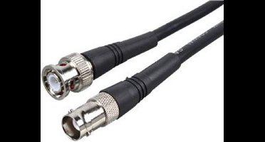 BNC (m) - BNC (v) verlengkabel - RG58 - 50 Ohm / zwart - 10 meter