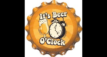 Cap coaster - Beer o'clock