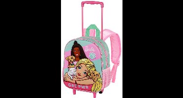 Karactermania - Barbie - Huisdieren - KKleine Peuter Kleuter 3D Rugzak Trolley Wielen - Rugtas - Backpack - Roze