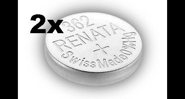 Renata 362- SR721SW zilveroxide knoopcel horloge batterij 2(twee) stuks