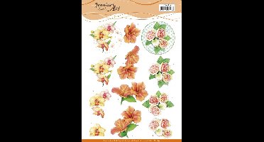 3D Cutting Sheet - Jeanine's Art - Exotic Flowers 1 stuks