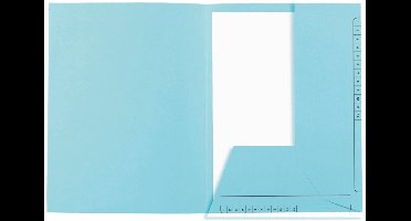 Exacompta 5x SUPER 210 Contact - Pak van 25 Mappen met 2 kleppen, bedrukt - 24x32cm - - Lichtblauw - 334006E