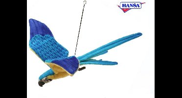 Hansa Ara Vliegend Blauw & geel 76 cm