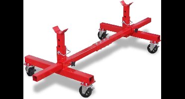 vidaXL Mobiele assteunpoot rood