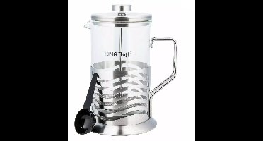 Kinghoff Theezetapparaat van Glas en RVS - 0,8 Liter - Rijke Smaak en Gemak - Geschikt voor de Vaatwasser