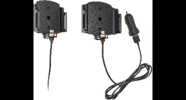 Brodit houder-lader Smartphone houder Universeel 62-77/6-10 met USB-C snoer sig.plug 12/24V