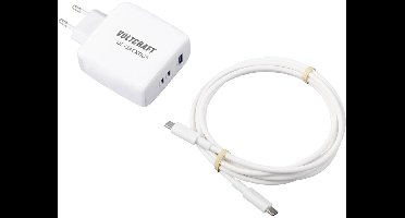 VOLTCRAFT UC-3ACX003 USB-oplader 120 W Binnen Uitgangsstroom (max.) 5 A 3 x 1x USB-A, 2x USB-C GaN