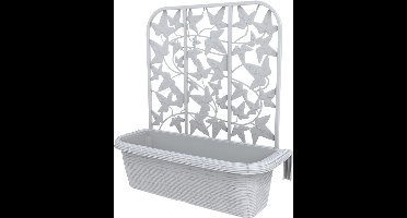 Bama Fioriera Bloem-Balkonbakken Privacy 60x22x64 cm 2 Stuks Wit