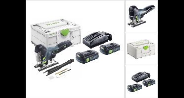 Festool CARVEX PSC 420-Basic accu-pendelzaag 18 V 120 mm borstelloos + 2x accu 3,0 Ah + oplader + Systainer