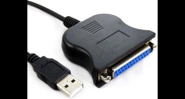 USB-A (m) naar 25-pins SUB-D met moeren (v) IEEE1284 parallelle printerkabel - 1 meter