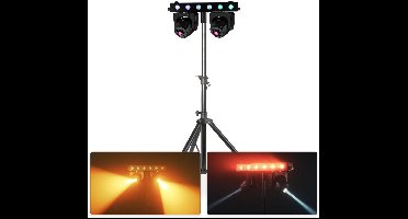 BeamZ Fuze Twin moving head bar - Set van 2 RGBW moving heads op statief - 75W