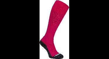 Avento Voetbalsokken - Lang Model - Basic - Fuchsia/Grijs - Maat 30/35