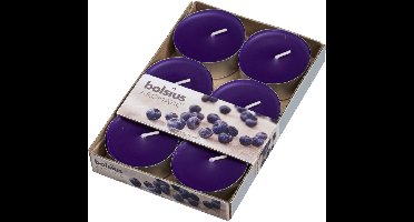 Bolsius Geparfumeerde Waxinelichtjes - Blueberry - Bosbes - 6 Stuks