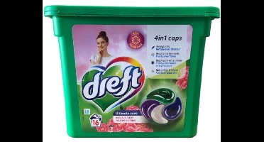 Dreft Ultimate Care 4in1 Caps Vleugje Rose - 6 x 16 caps