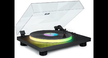 Bigben PARTYBTTDLIGHT platenspeler met ingebouwde speakers, Bluetooth en ledverlichting