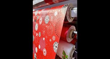 Kersttafelkleed van tafelzeil – Nova Star – per meter verkocht